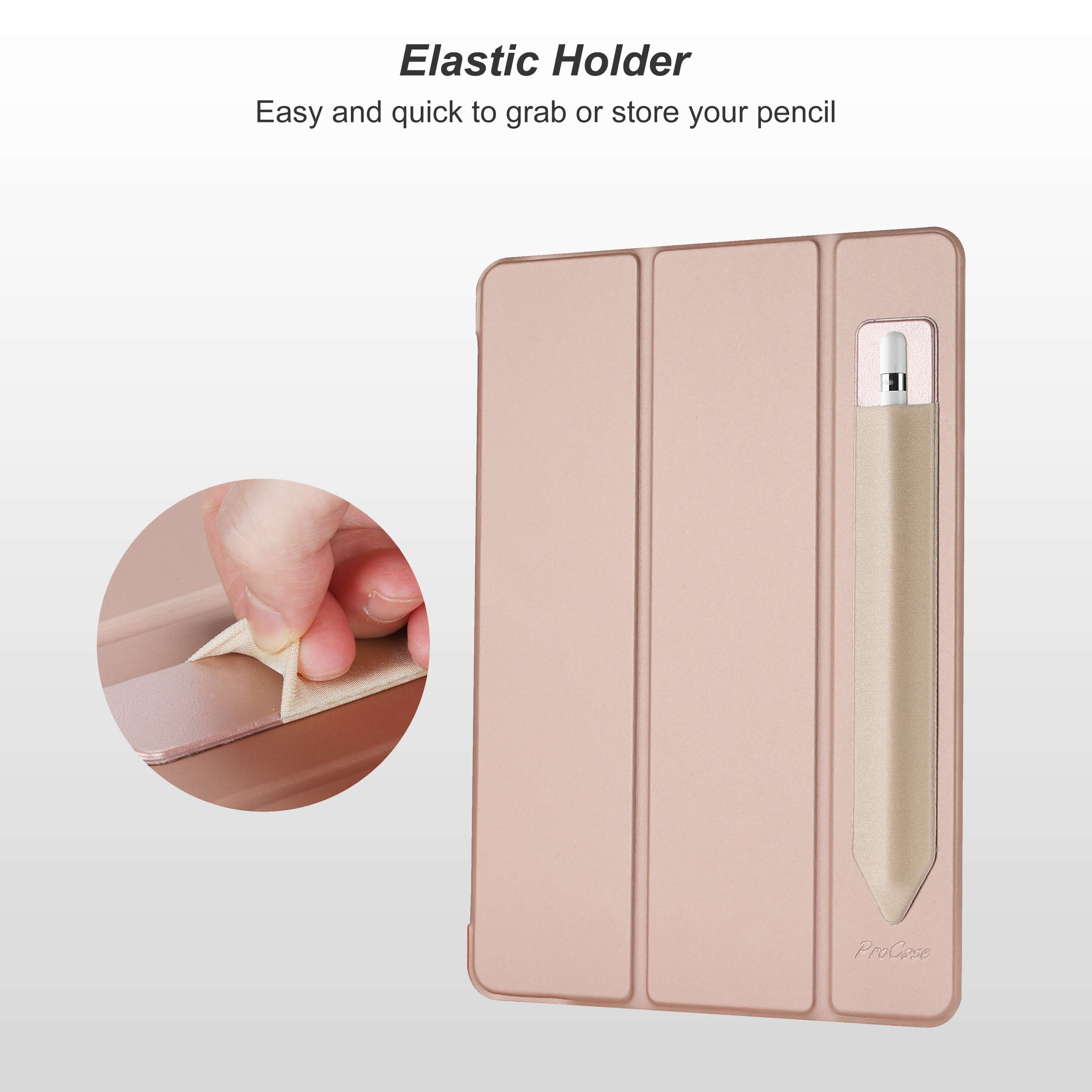  Pencil Holder Sticker for Apple Pencil 1st and 2nd Gen, Elastic Stylus Pocket Pouch Adhesive Stylus Pen Sleeve Attached to Case for Apple Pencil and Other Stylus Pens