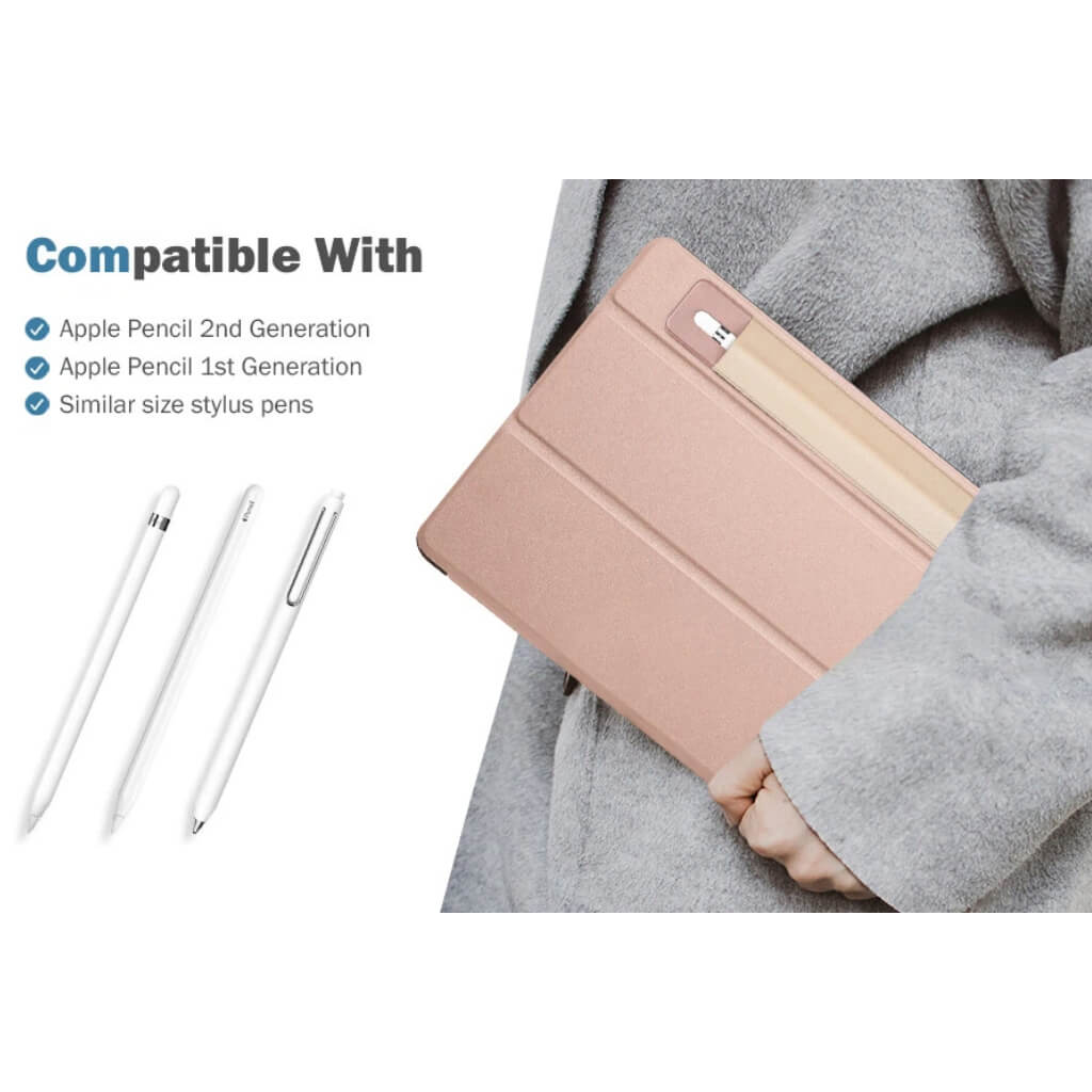  Pencil Holder Sticker for Apple Pencil 1st and 2nd Gen, Elastic Stylus Pocket Pouch Adhesive Stylus Pen Sleeve Attached to Case for Apple Pencil and Other Stylus Pens