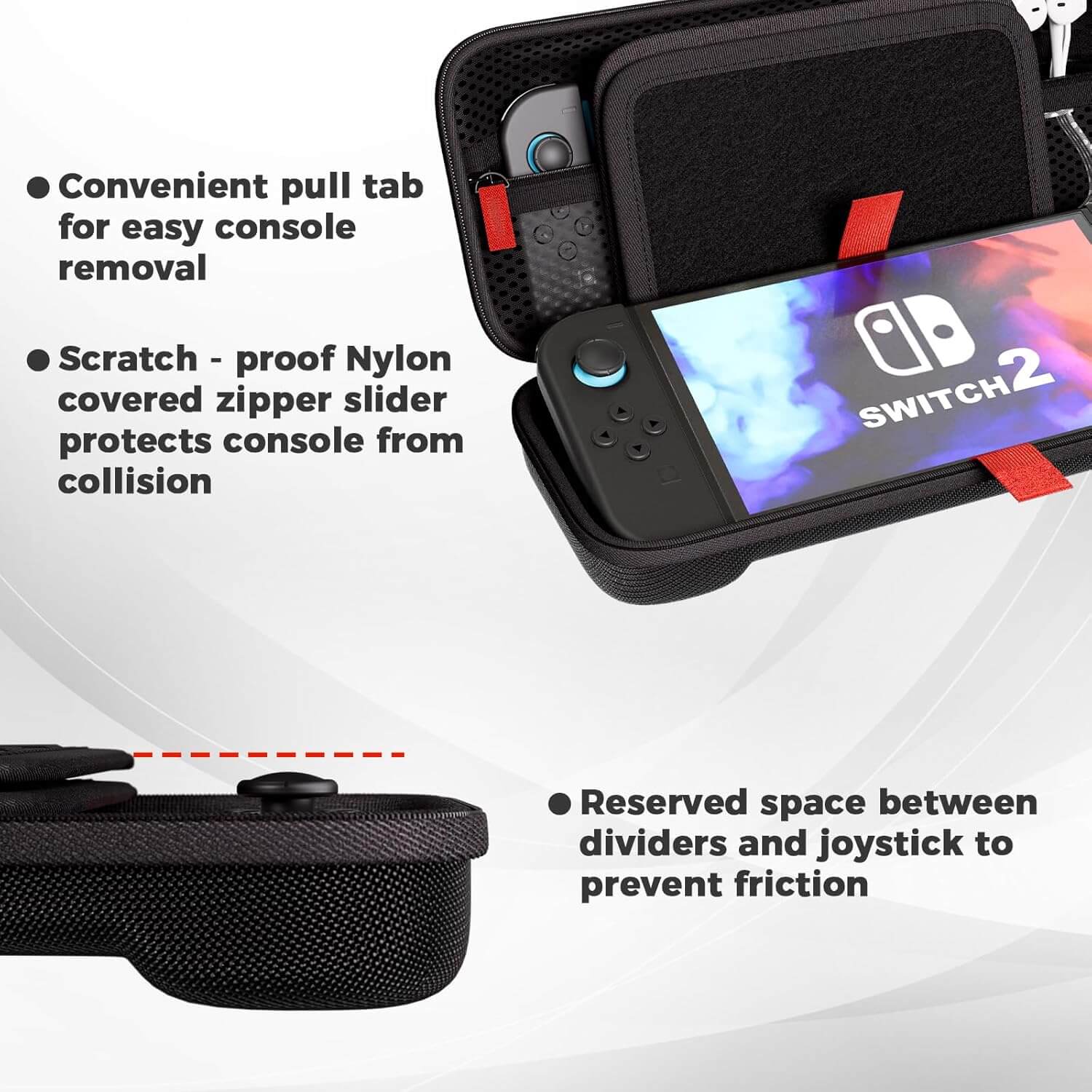 ProCase Carrying Case for Nintendo Switch 2 2025 Black