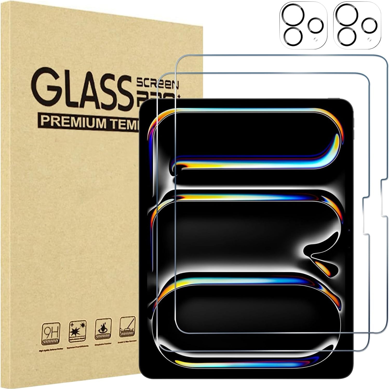 ProCase Screen Protector for iPad Pro 13 inch 2024 (M4) with Camera Lens Protector