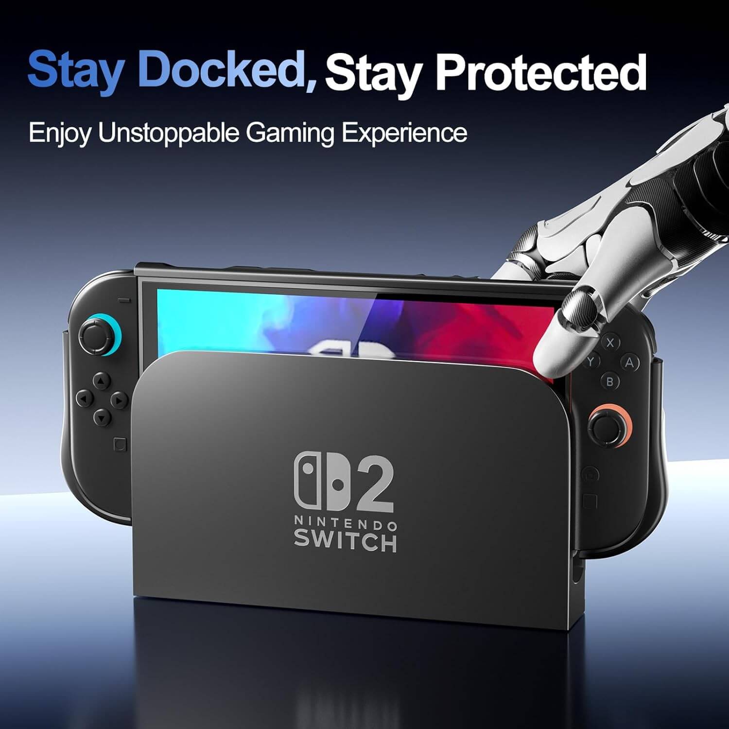 ProCase Shockproof Dockable Switch 2 Grip Case