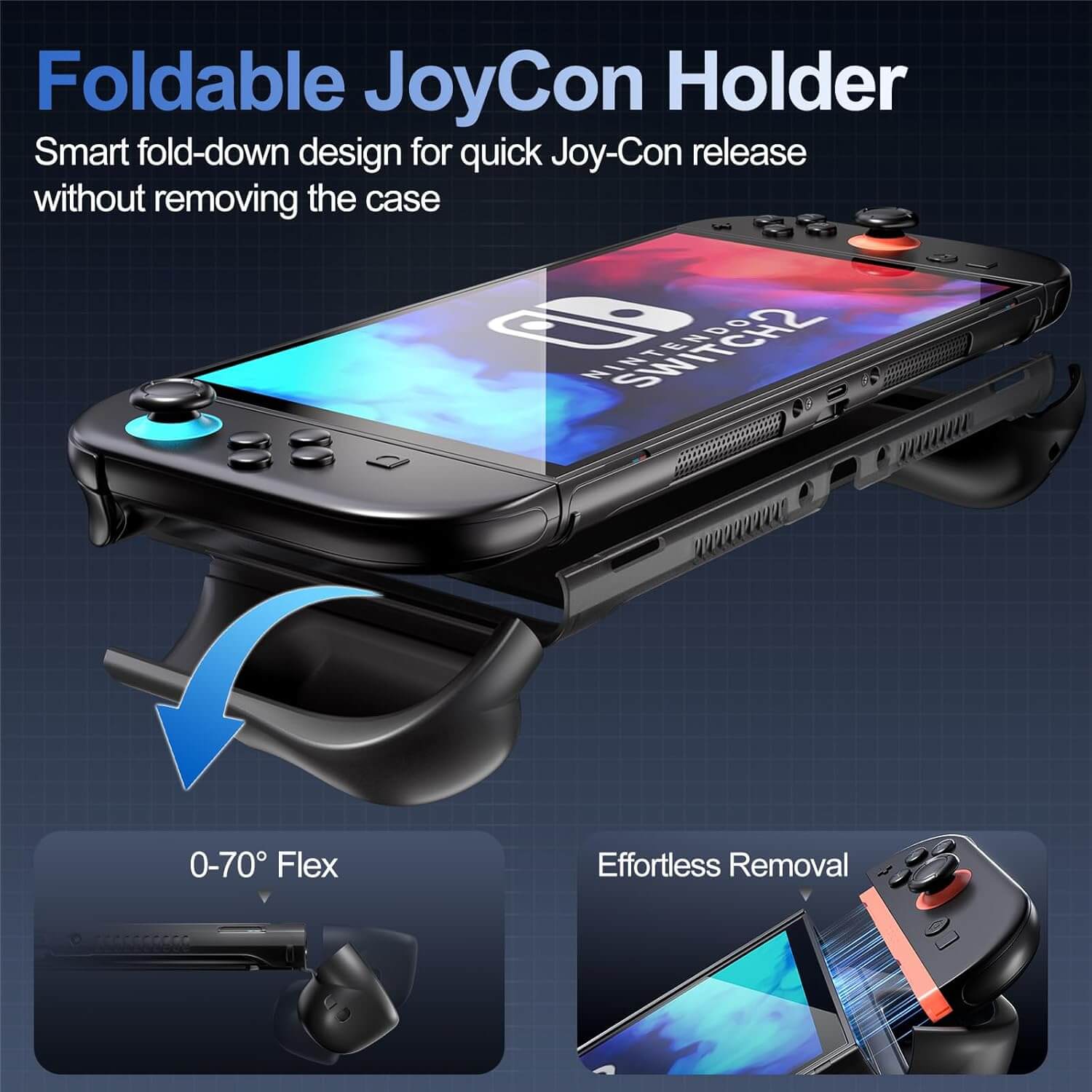 ProCase Shockproof Dockable Switch 2 Grip Case