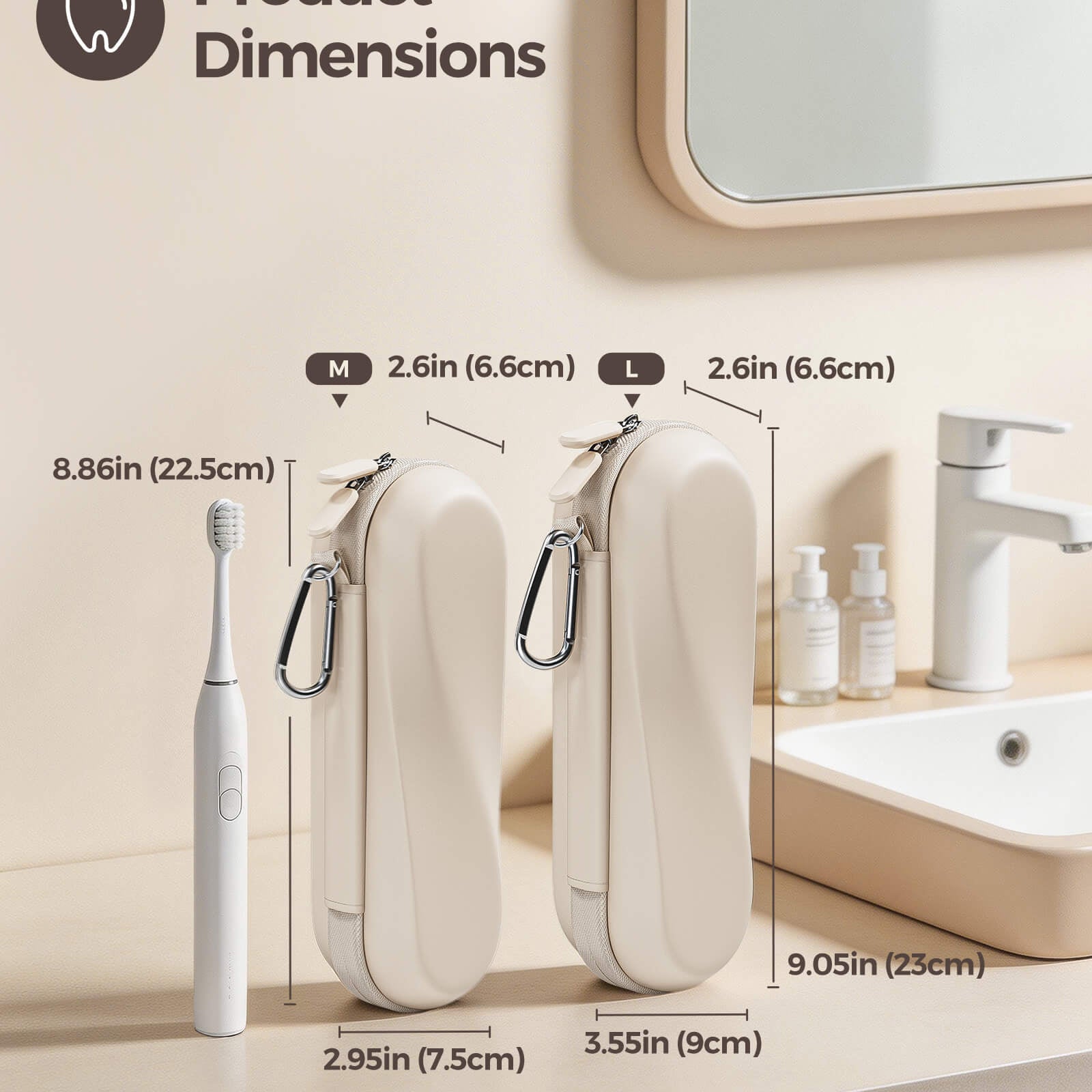 Electric Toothbrush Travel Case for Oral-B/ Oral-B Pro/ Philips Sonicare