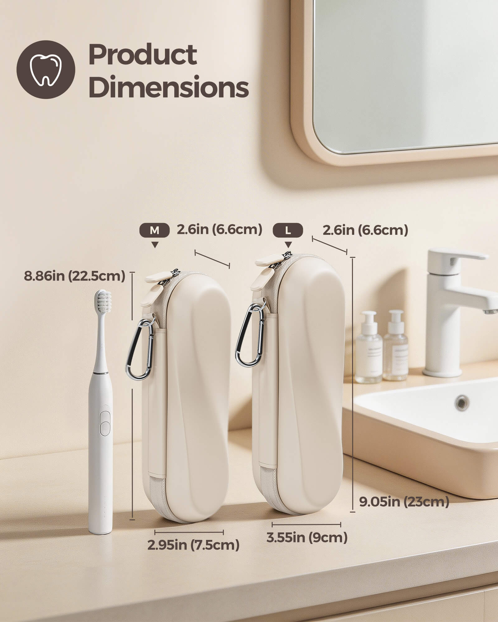 Electric Toothbrush Travel Case for Oral-B/ Oral-B Pro/ Philips Sonicare