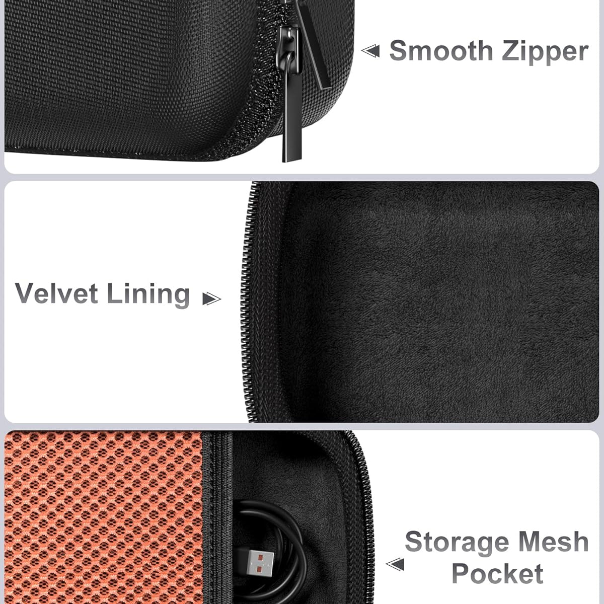 Hard Shell Travel Case for JBL Go 4 2025/ Go 3/ Go 3 Eco Ultra Speaker, Waterproof Portable Carrying Box for JBL Mini Speaker and Accessories, Storage Bag with Mesh Pocket Wrist Strap