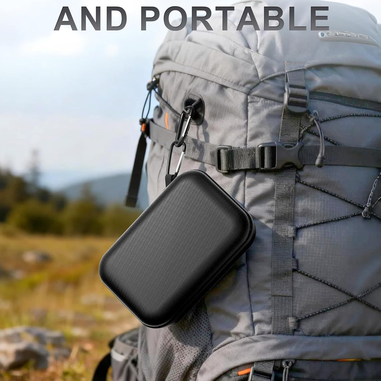 Hard Shell Travel Case for JBL Go 4 2025/ Go 3/ Go 3 Eco Ultra Speaker, Waterproof Portable Carrying Box for JBL Mini Speaker and Accessories, Storage Bag with Mesh Pocket Wrist Strap