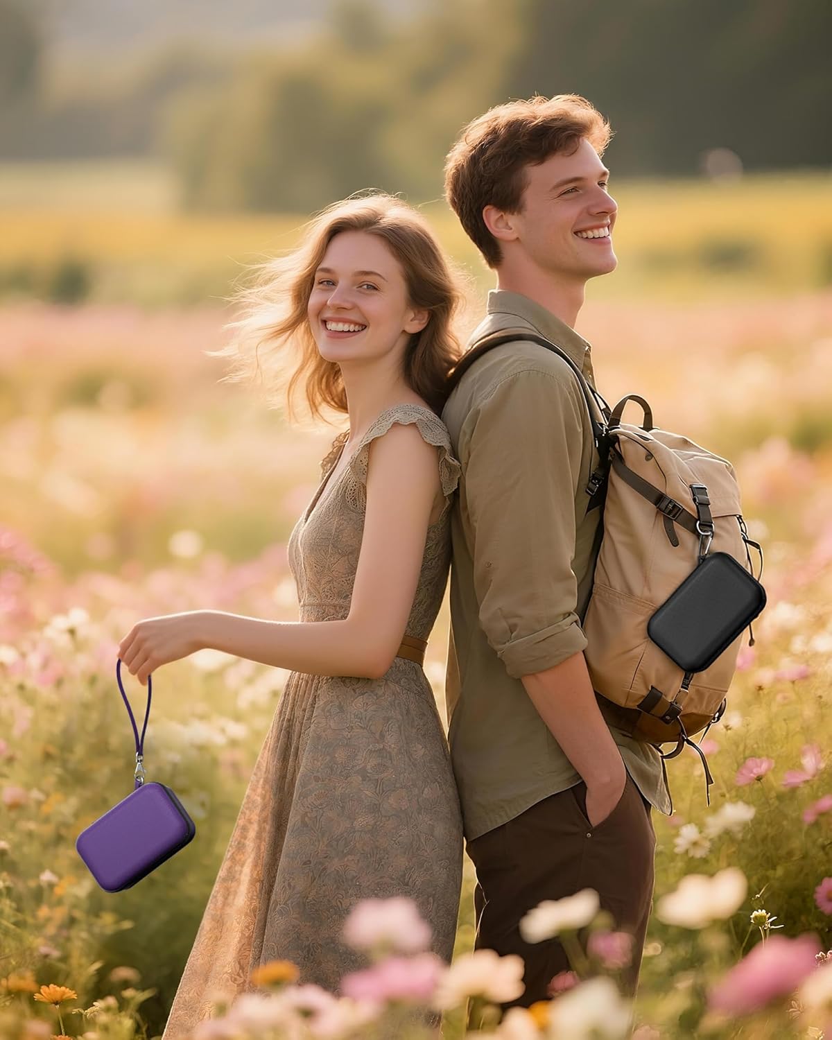 Hard Shell Travel Case for JBL Go 4 2025/ Go 3/ Go 3 Eco Ultra Speaker, Waterproof Portable Carrying Box for JBL Mini Speaker and Accessories, Storage Bag with Mesh Pocket Wrist Strap