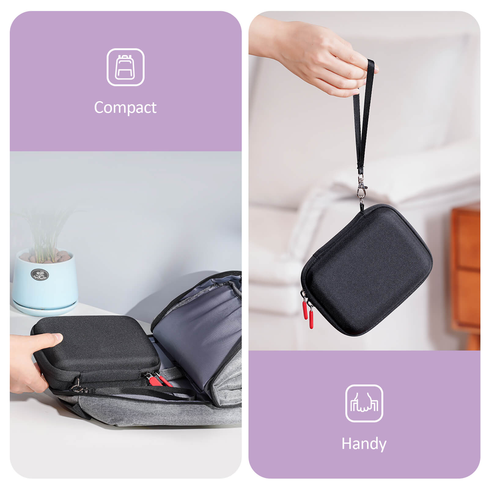 Hard Playing Card Game Carrying Case, Travel Storage Box Holds 300+ Trading Cards, Bag Holder for Classic Board Game UNO, Five Crowns，SKYJO, PlayMonster