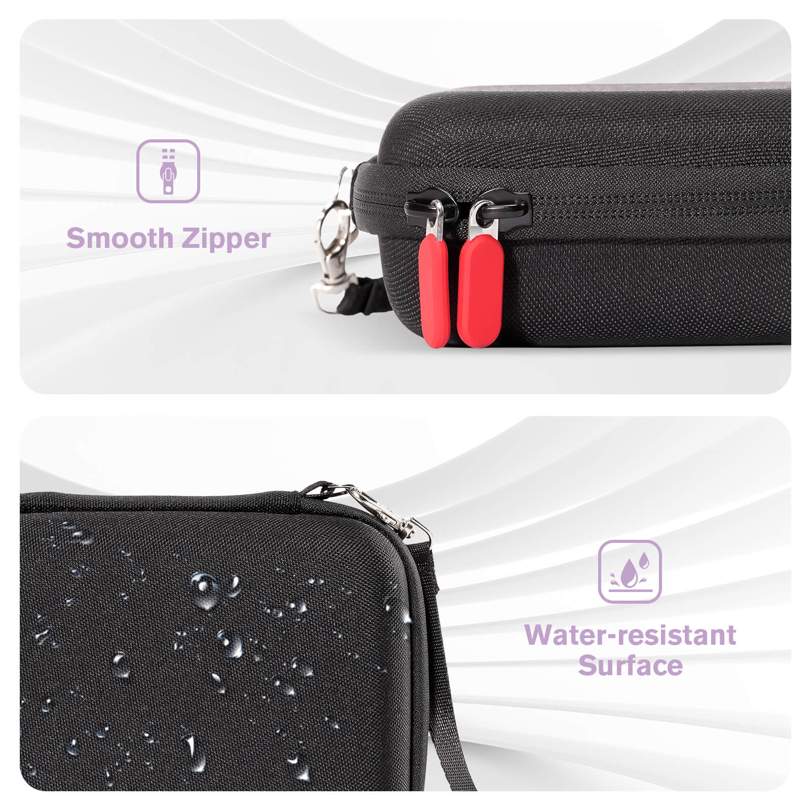 Hard Playing Card Game Carrying Case, Travel Storage Box Holds 300+ Trading Cards, Bag Holder for Classic Board Game UNO, Five Crowns，SKYJO, PlayMonster