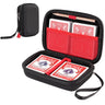 Hard Playing Card Game Carrying Case, Travel Storage Box Holds 300+ Trading Cards, Bag Holder for Classic Board Game UNO, Five Crowns，SKYJO, PlayMonster