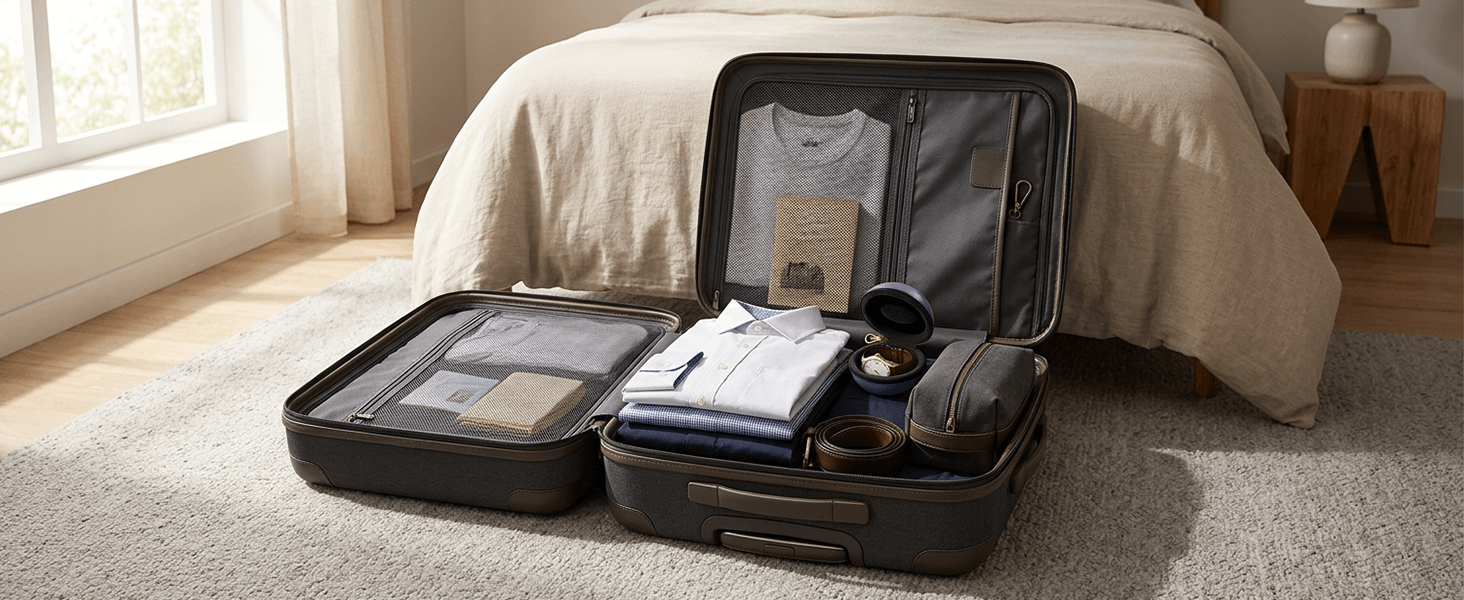 Single Watch Travel Case with Carabiner Clip