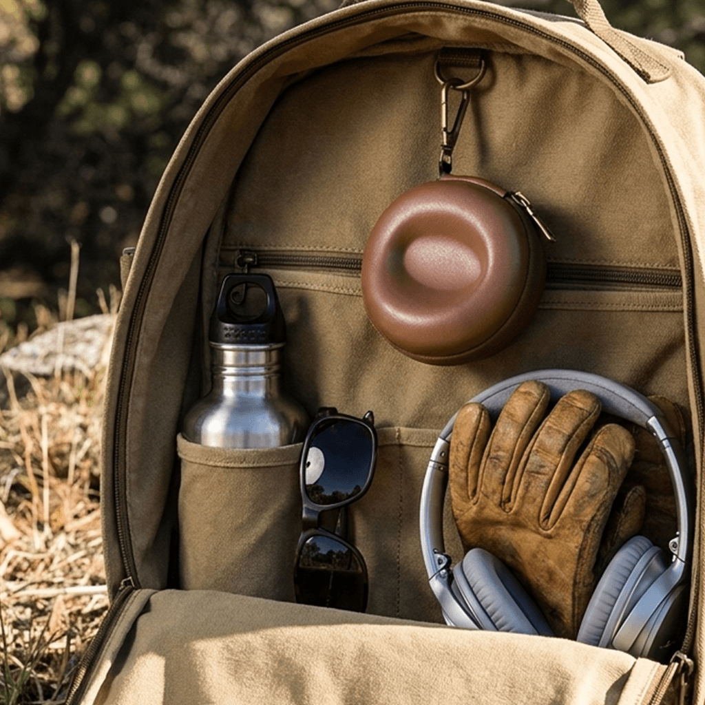 Single Watch Travel Case with Carabiner Clip