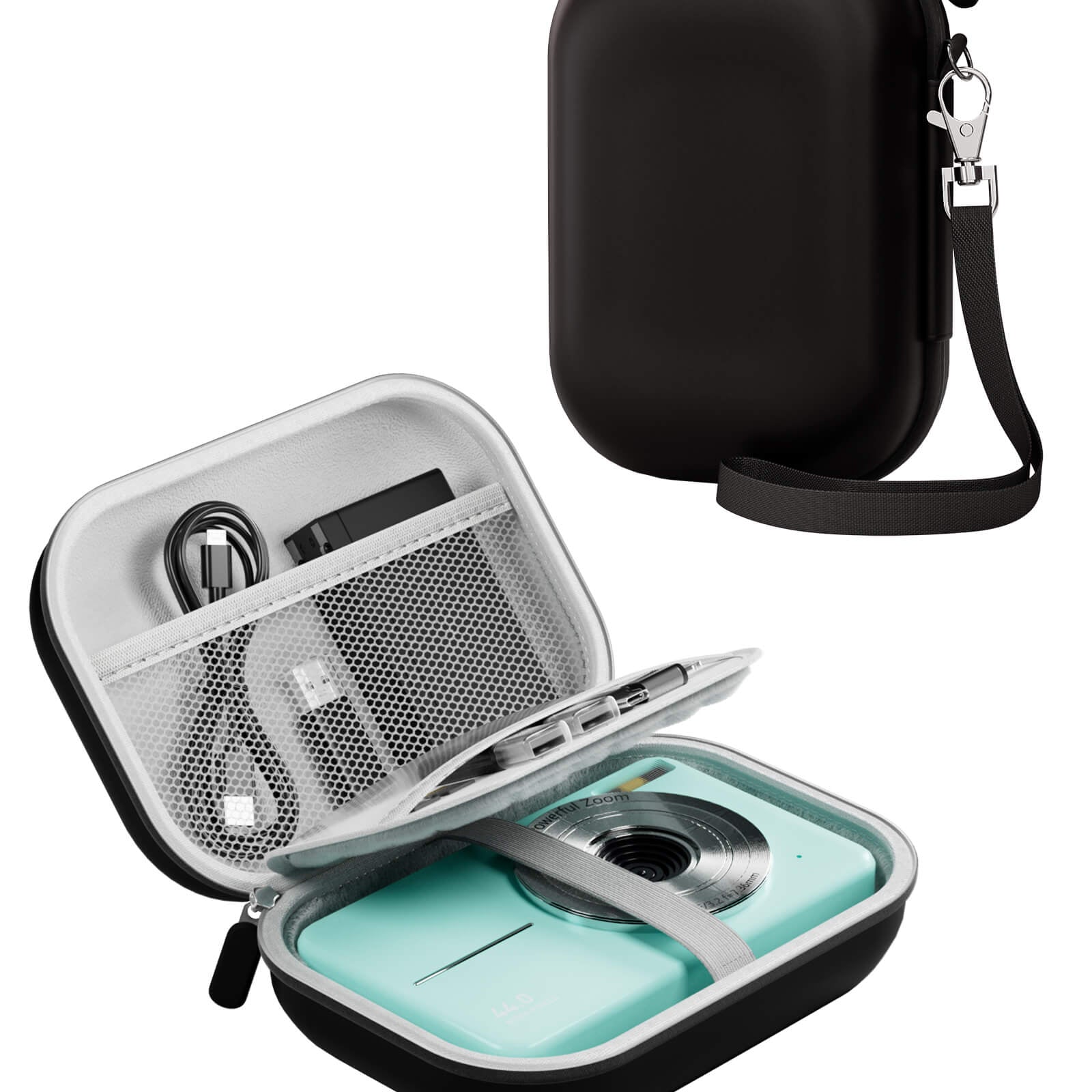 Hard Shell Camera Case, Cute Compact Travel Carrying Protective Camera Storage Case