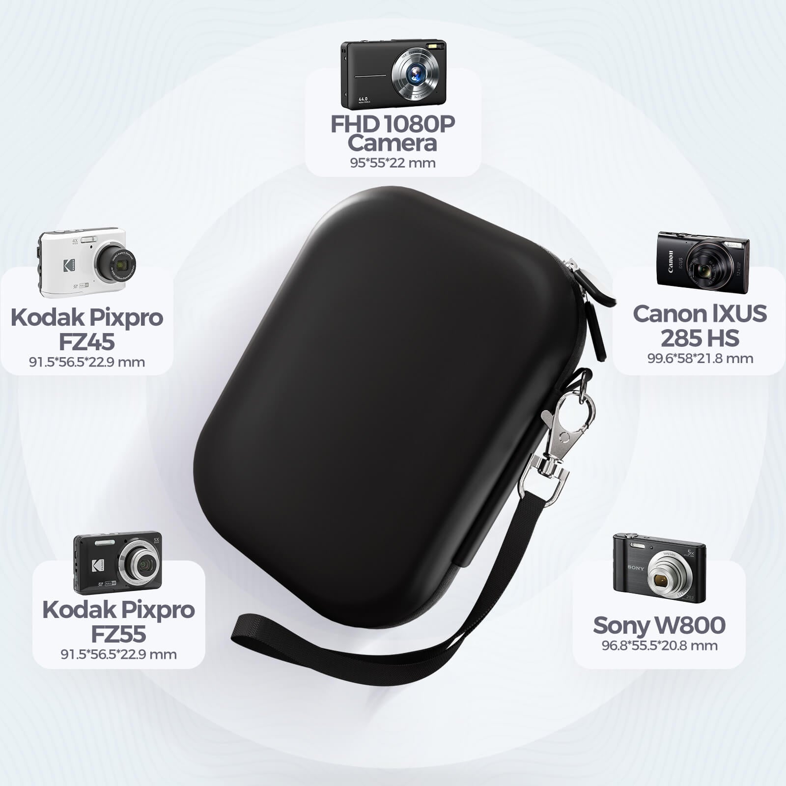 Small Digital Camera Case for KODAK PIXPRO FZ55/FZ53/FZ45/FZ43