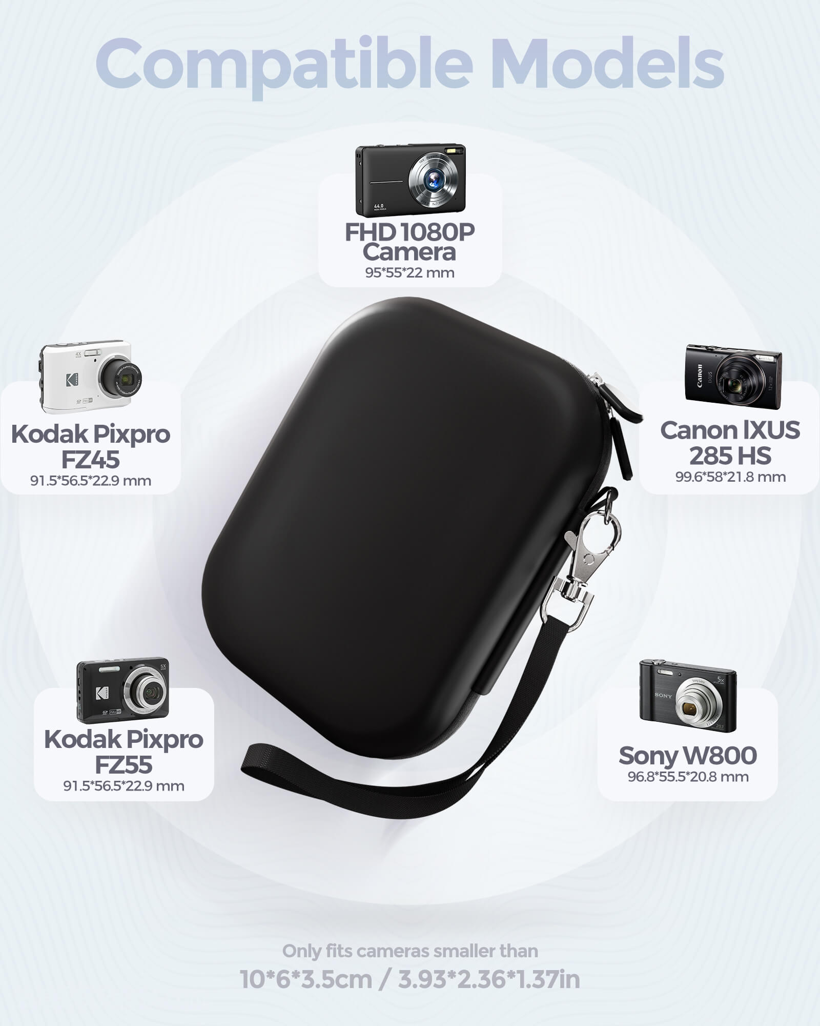 Small Digital Camera Case for KODAK PIXPRO FZ55/FZ53/FZ45/FZ43