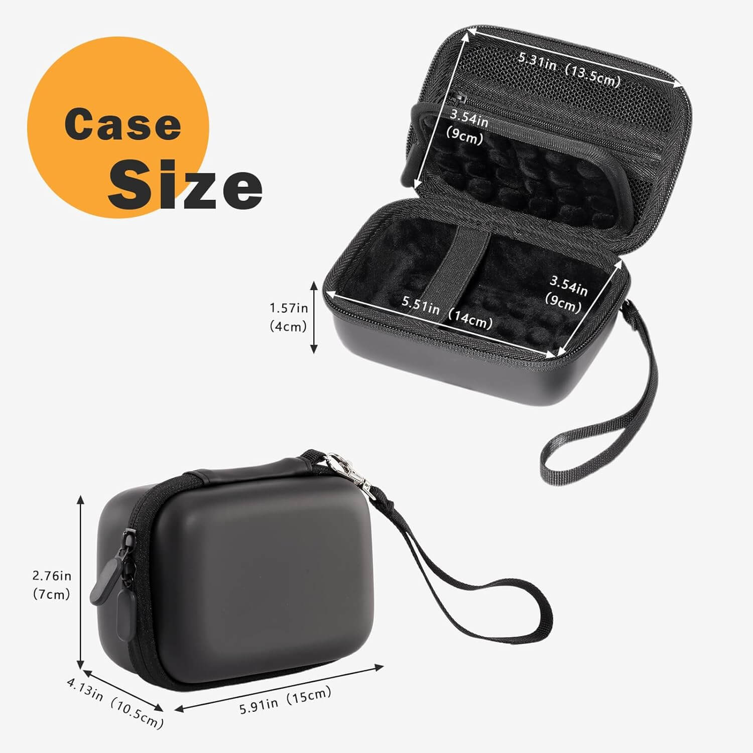 Hard Shell Digital Camera Case for Canon G7X Mark III Mark II, Sony Cybershot, PowerShot SX740, Ricoh GR III, Kodak Pixpro