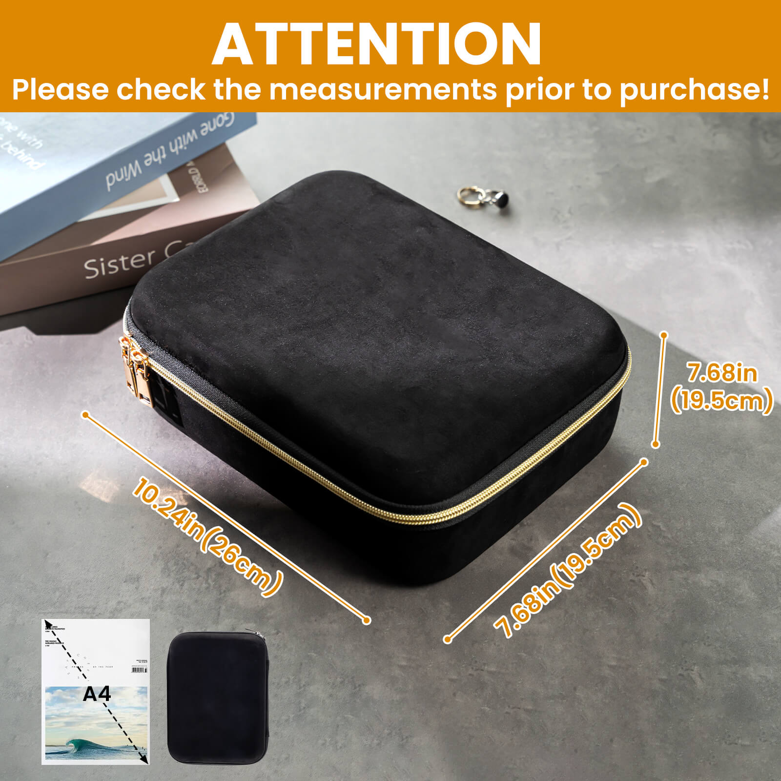 Glasses Necklaces Rings Bracelets Zippered Organizer Bag for Male