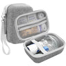grey Hard Carrying Case for Portable Nebulizer Travel