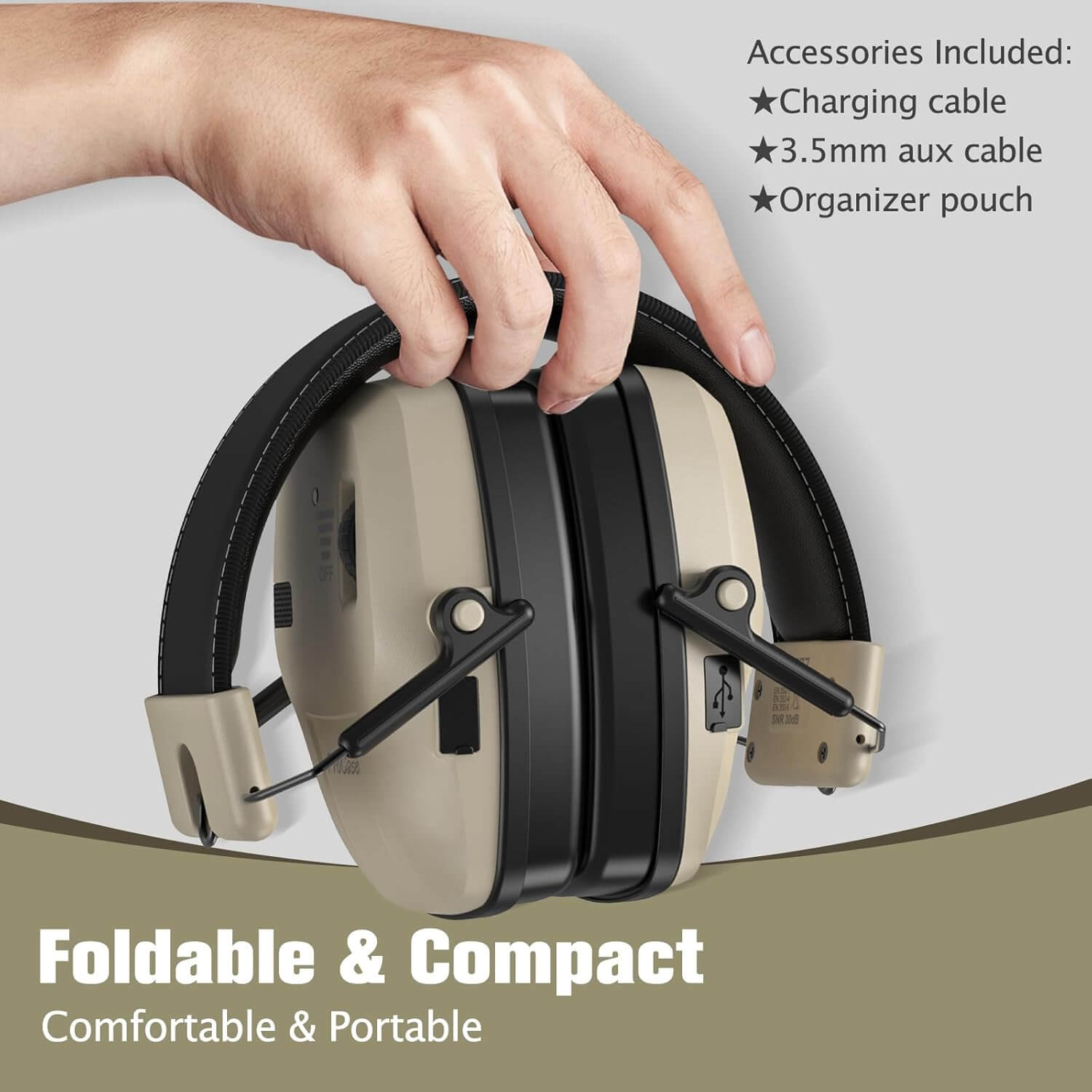 ProCase Electronic Shooting Ear Protection