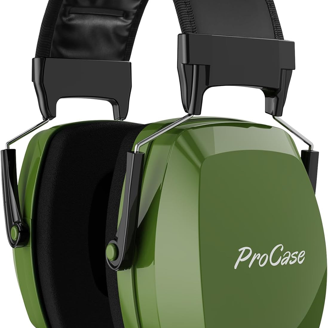 Noise Cancelling Ear Muffs SNR 33dB, Ear Hearing Protection Headphones for Adults, Sound Proof Ear Defenders for Work, Mowing, Shooters Shooting Gun Range, Construction,green