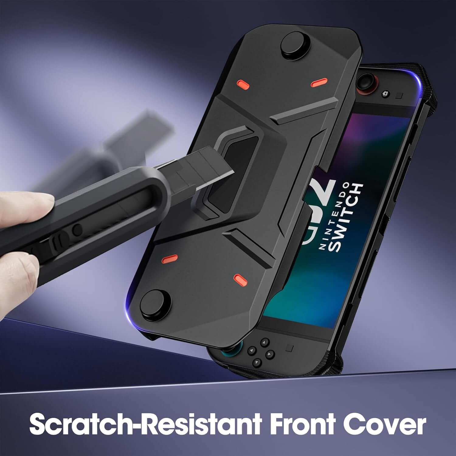 ProCase Hard PC Front Cover for Nintendo Switch 2 2025 Black