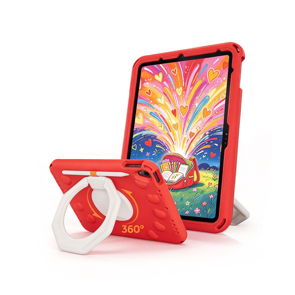 iPad (A16) 11th Gen 11" 2025/ 10th Gen 10.9" 2022/ iPad Air 11" M4 M3 M2 5th 4th Gen Shockproof Kids Case with Pencil Holder, Carrying Handle & Shoulder Strap | ProCase