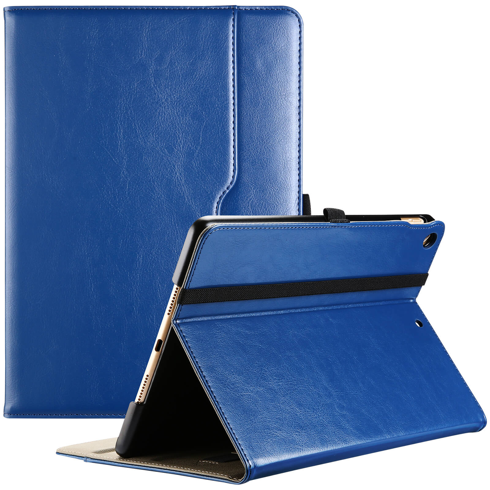 Pad 10.2" 7th Gen/ 8th Gen /9th Gen PU Leather Business Folio Case Navy