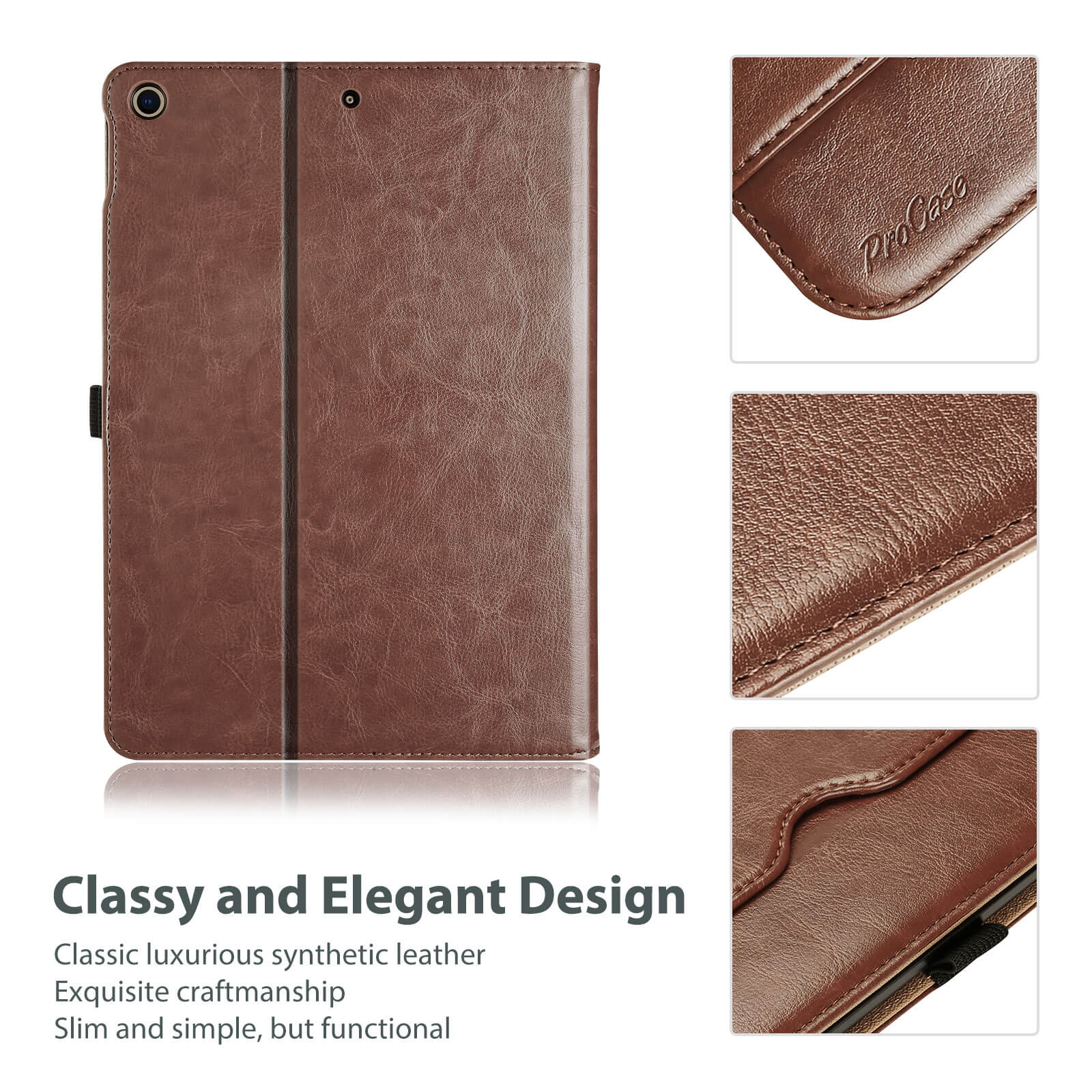 Pad 10.2" 7th Gen/ 8th Gen /9th Gen PU Leather Business Folio Case