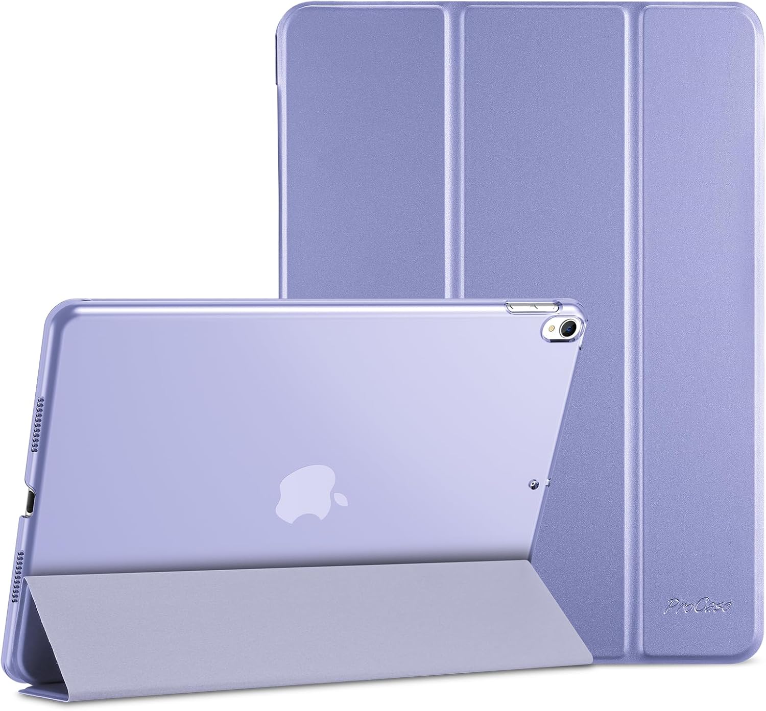 Smart Case for 10.5” iPad Air 3rd Generation 2019 / iPad Pro 2017, Slim Stand Cover with Translucent Frosted Back for iPad Air 3, purple