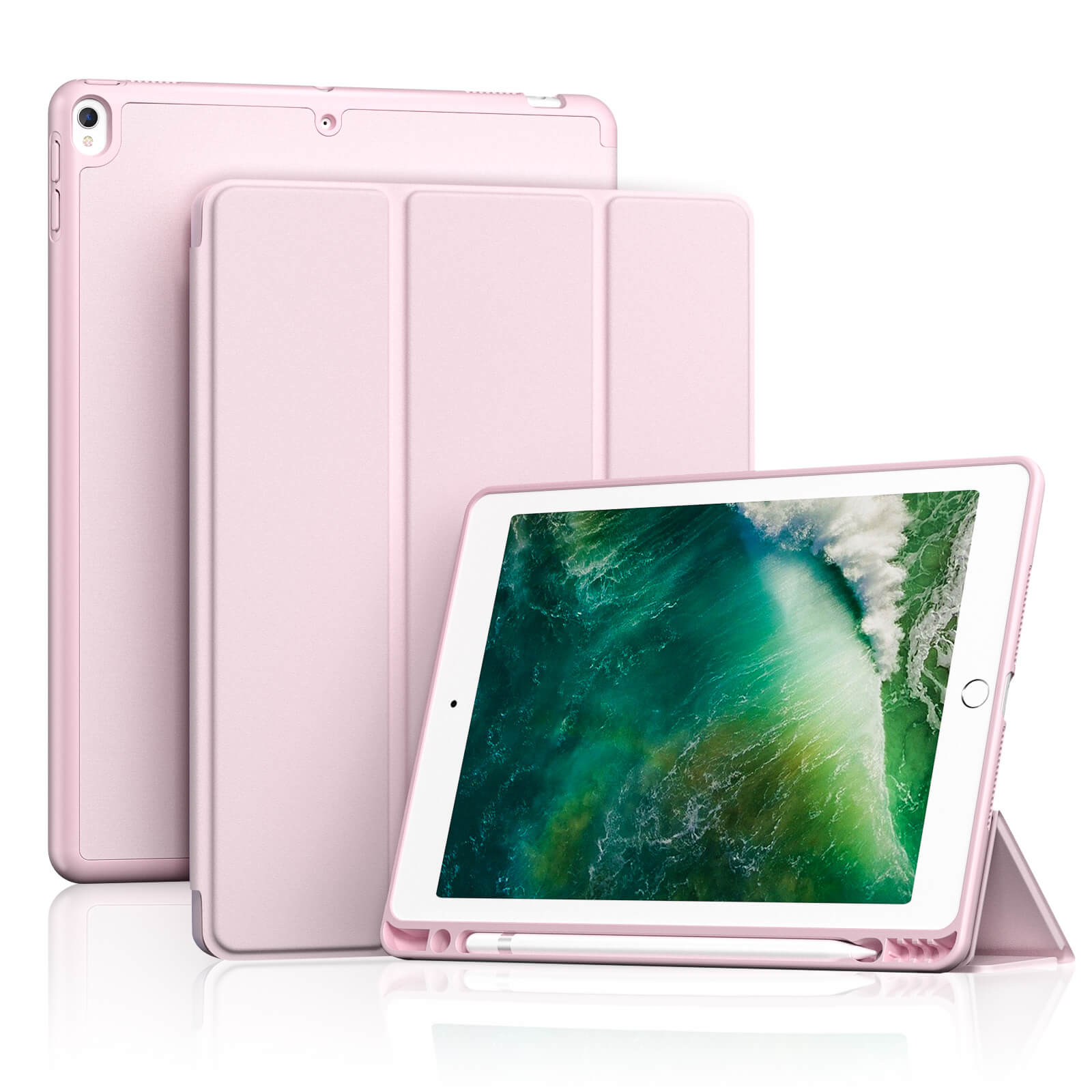 ProCase Slim Folio TPU Case with Pencil Holder for iPad Air 3rd