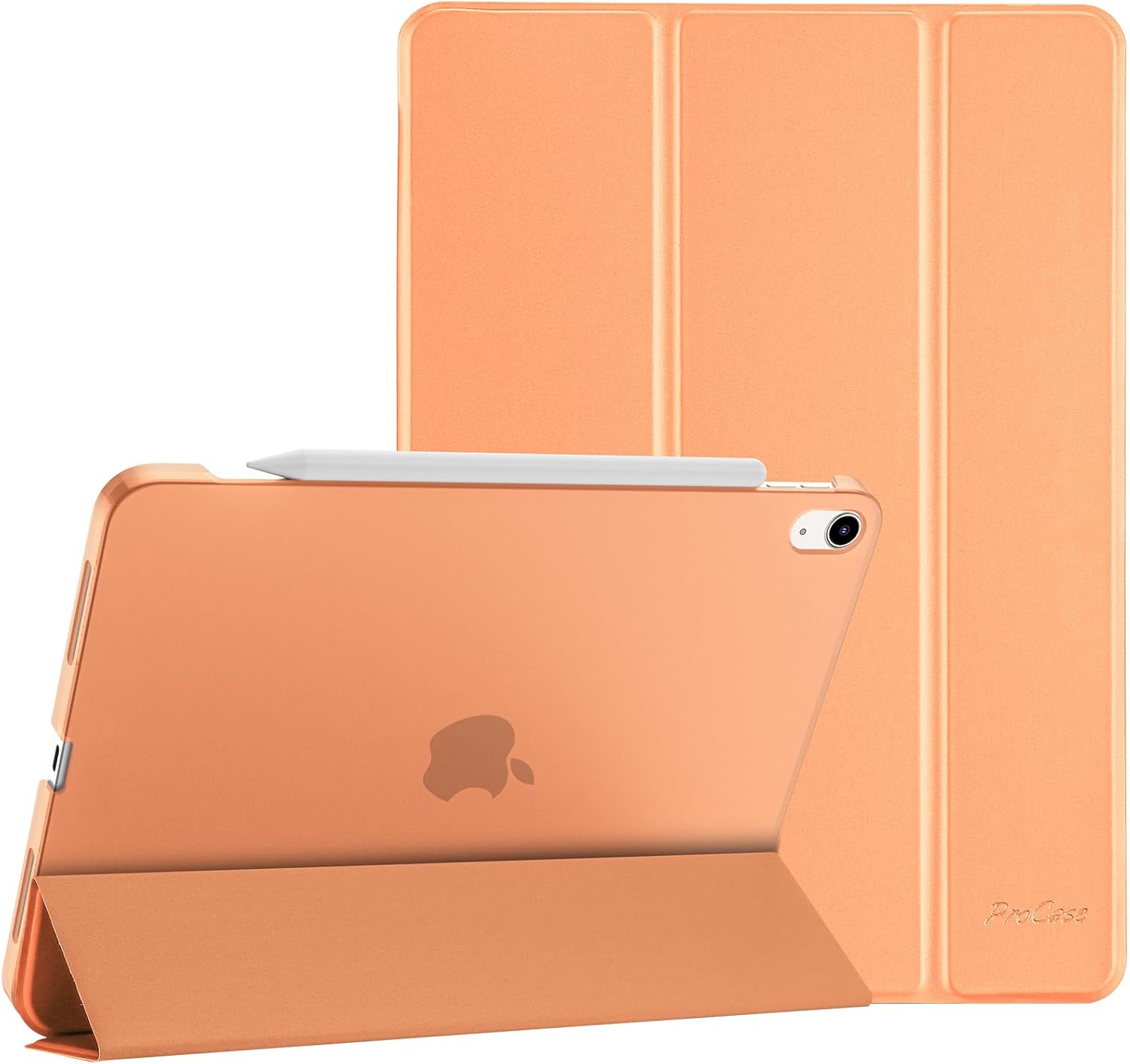 Smart Case for iPad Air 11-inch M3 M2 2025 2024/10.9 Air 5th 4th Generation 2022 2020, Protective Cover for Air 5 4, orange