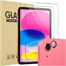 2 Pack Screen Protector for iPad A16 2025 11th/10th 2022 Generation (11-inch/10.9), Clear Tempered Glass Film Guard with 1 Camera Lens Protector