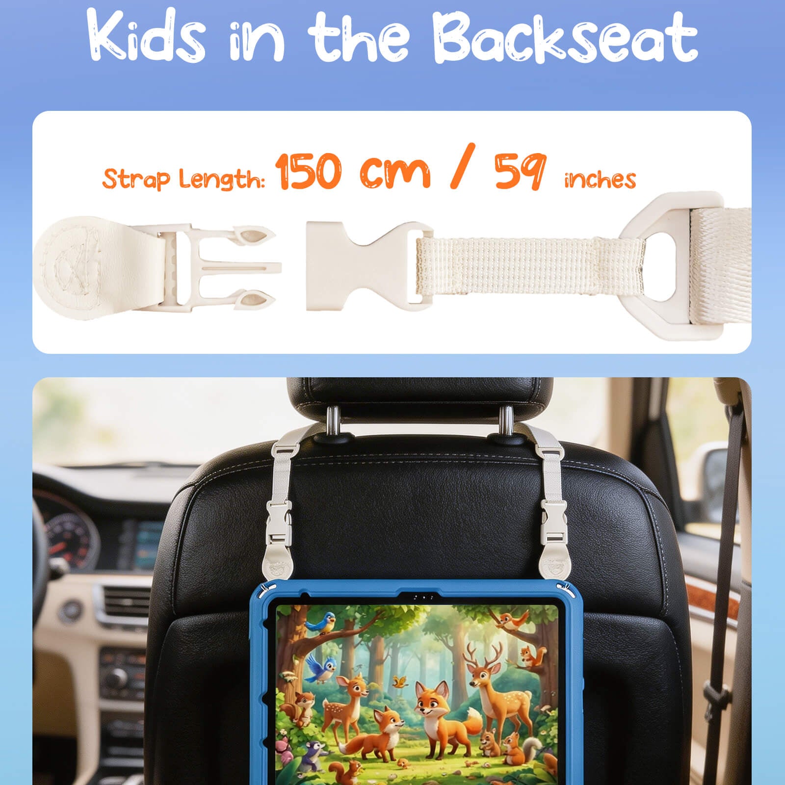 Shockproof Kids Case for iPad A16 11th Gen/iPad 10th Gen with pencil holder