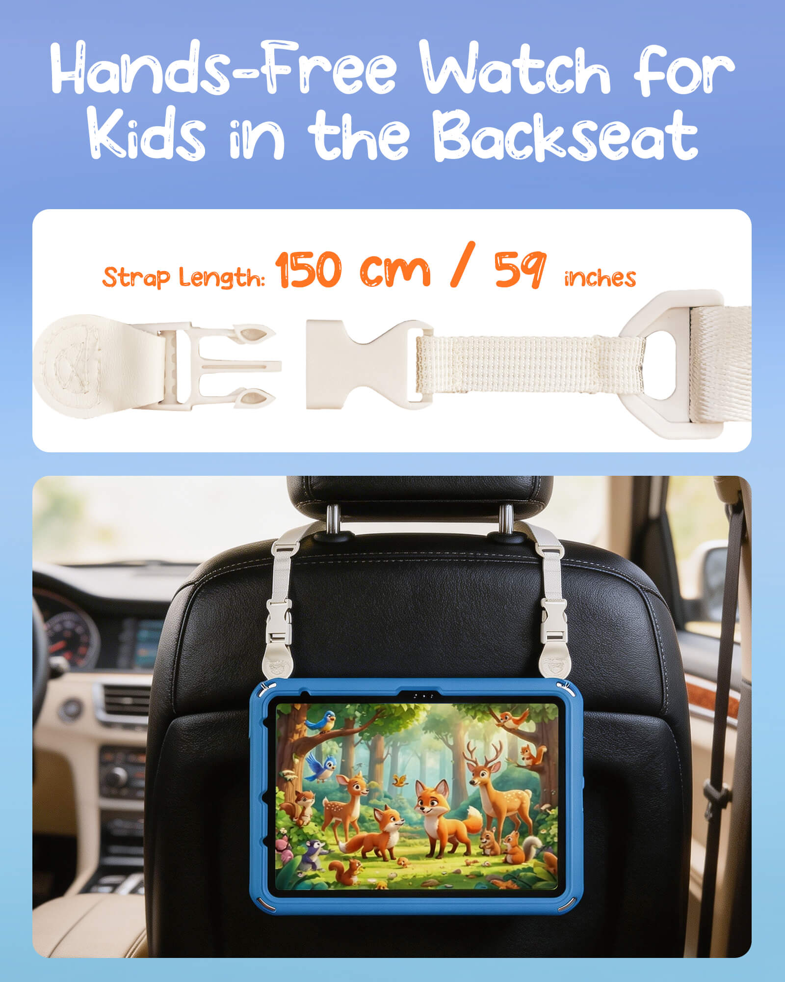 Shockproof Kids Case for iPad A16 11th Gen/iPad 10th Gen with pencil holder