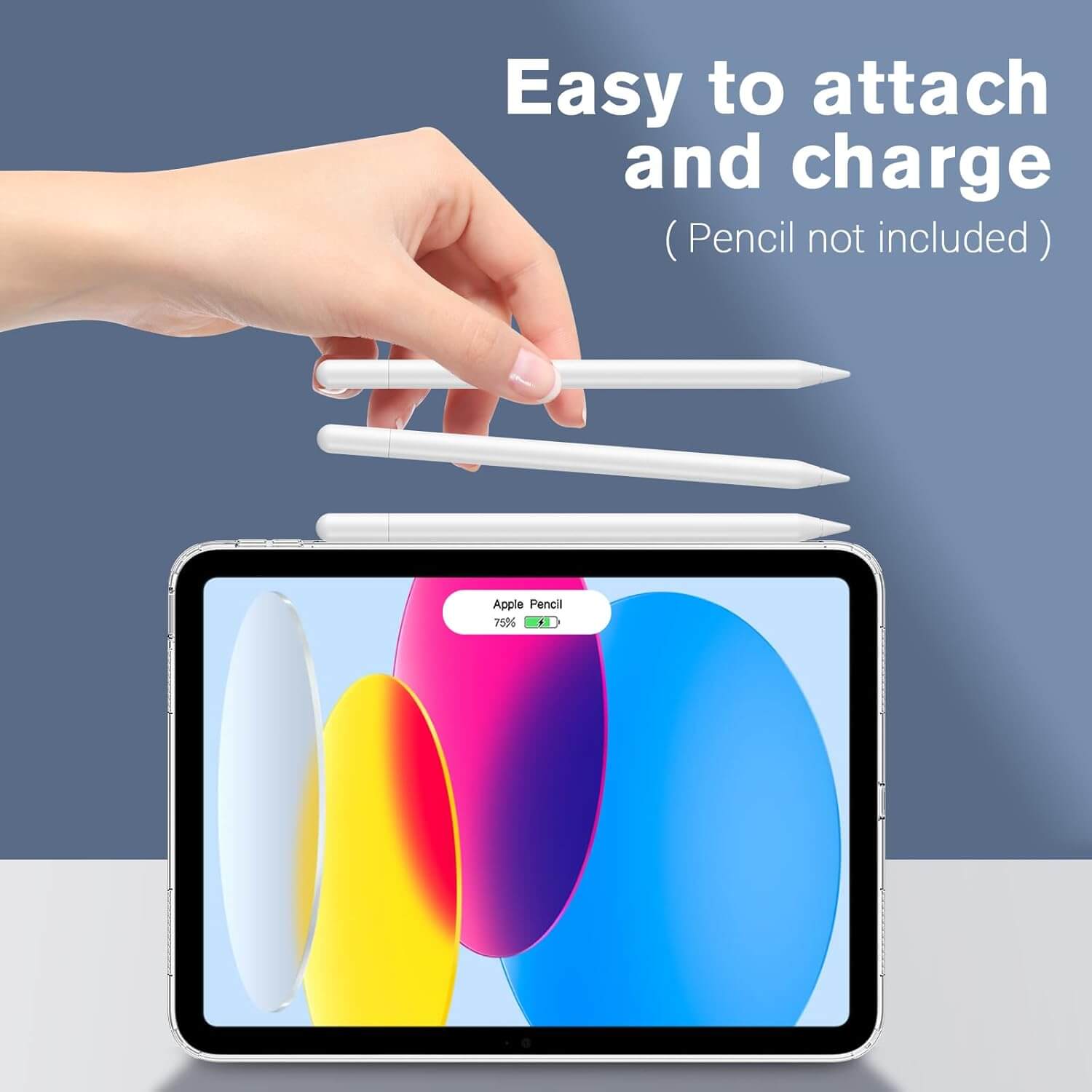 ProCase Slim Transparent Case for iPad(A16) 11th/10th Gen Clear