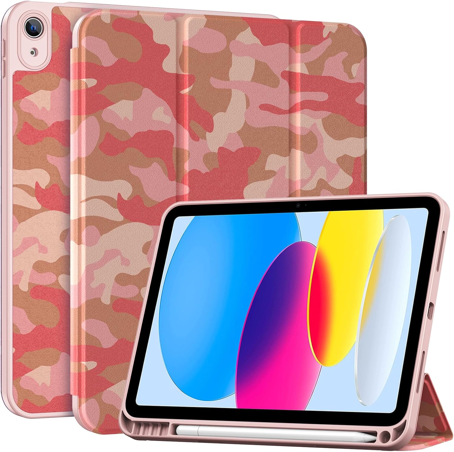 iPad Case for iPad (A16) 11th Generation 11 Inch 2025/ iPad 10th Generation 10.9 Inch 2022 Case with Pencil Holder