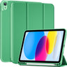  iPad (A16) 11th Generation 11 Inch 2025/ iPad 10th Generation 10.9 Inch 2022 Case with Pencil Holder, Hybrid Cover with Soft TPU Back, Supports Touch ID, Auto Wake/Sleep. green