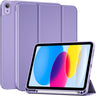  iPad (A16) 11th Generation 11 Inch 2025/ iPad 10th Generation 10.9 Inch 2022 Case with Pencil Holder, Hybrid Cover with Soft TPU Back, Supports Touch ID, Auto Wake/Sleep,purple