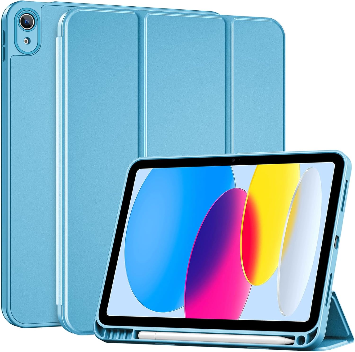 iPad (A16) 11th Generation 11 Inch 2025/ iPad 10th Generation 10.9 Inch 2022 Case with Pencil Holder