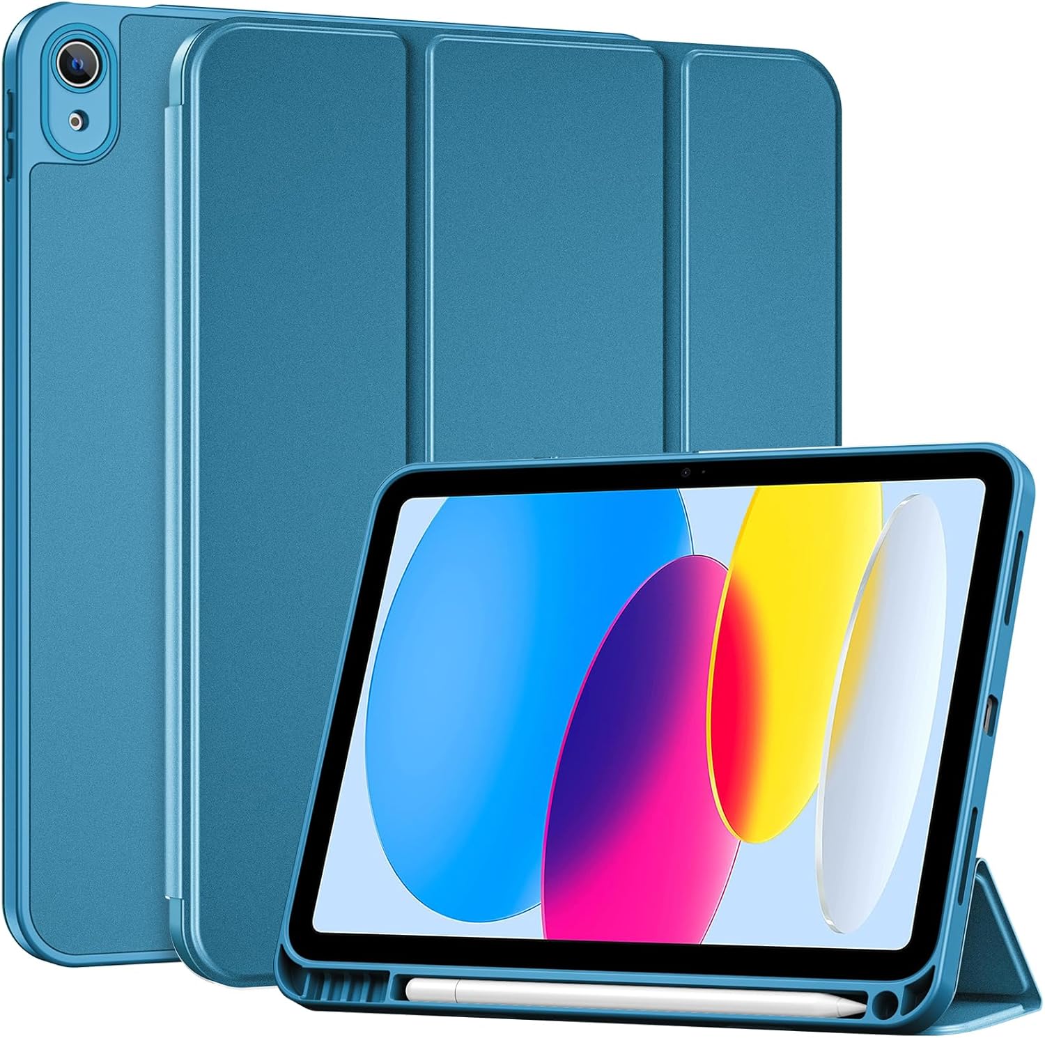 iPad (A16) 11th Generation 11 Inch 2025/ iPad 10th Generation 10.9 Inch 2022 Case with Pencil Holder