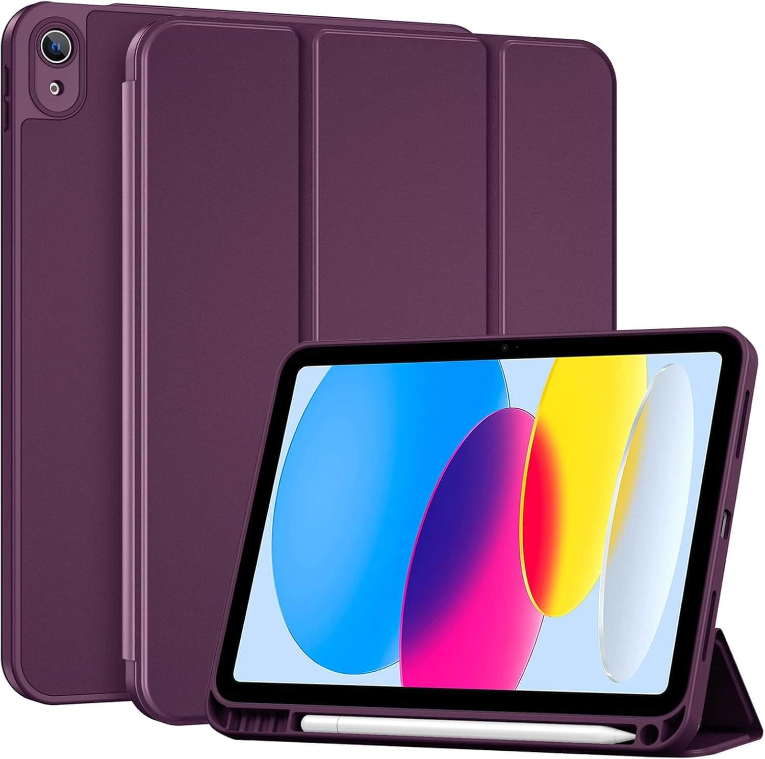 ProCase Hybrid Cover Case for ipad 11th/10th Darkpurple