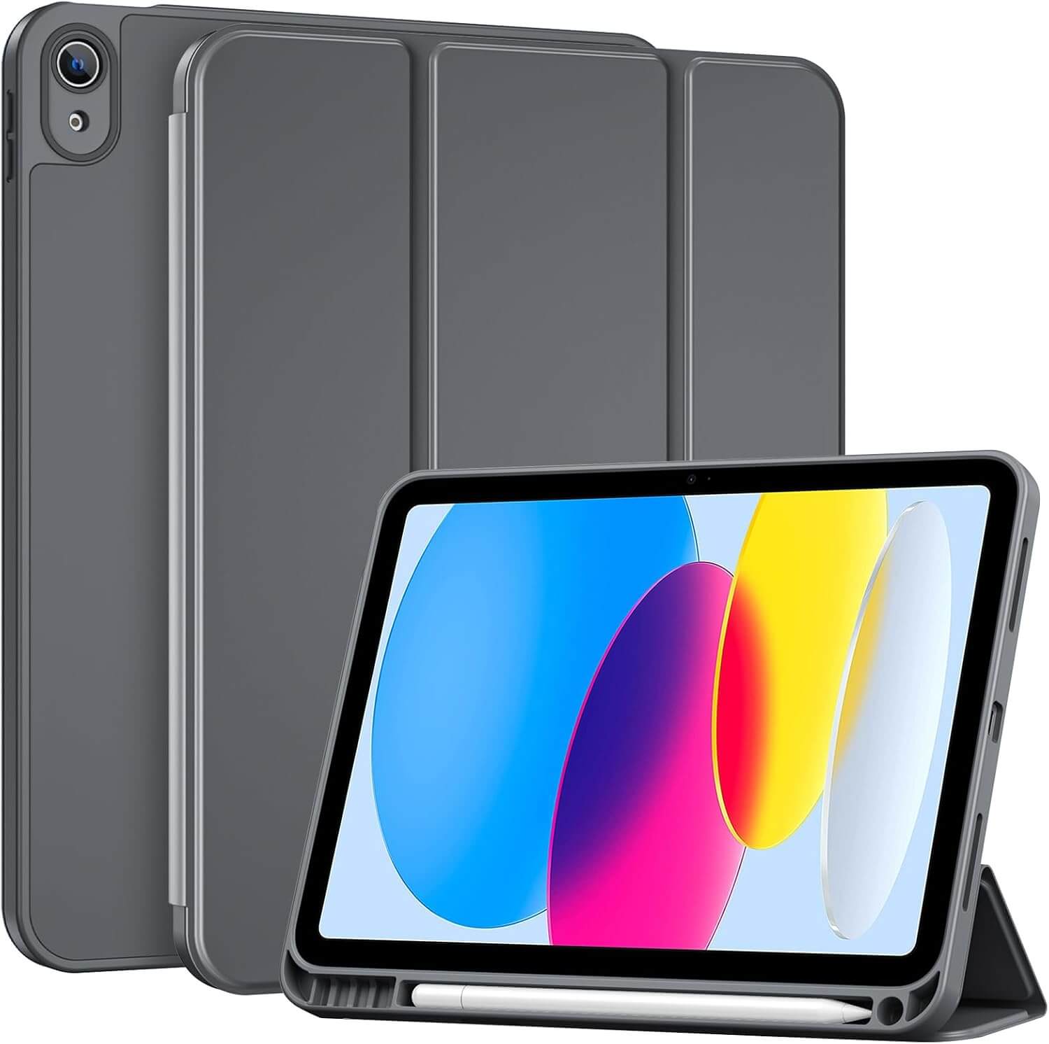ProCase Hybrid Cover Case for ipad 11th/10th Grey
