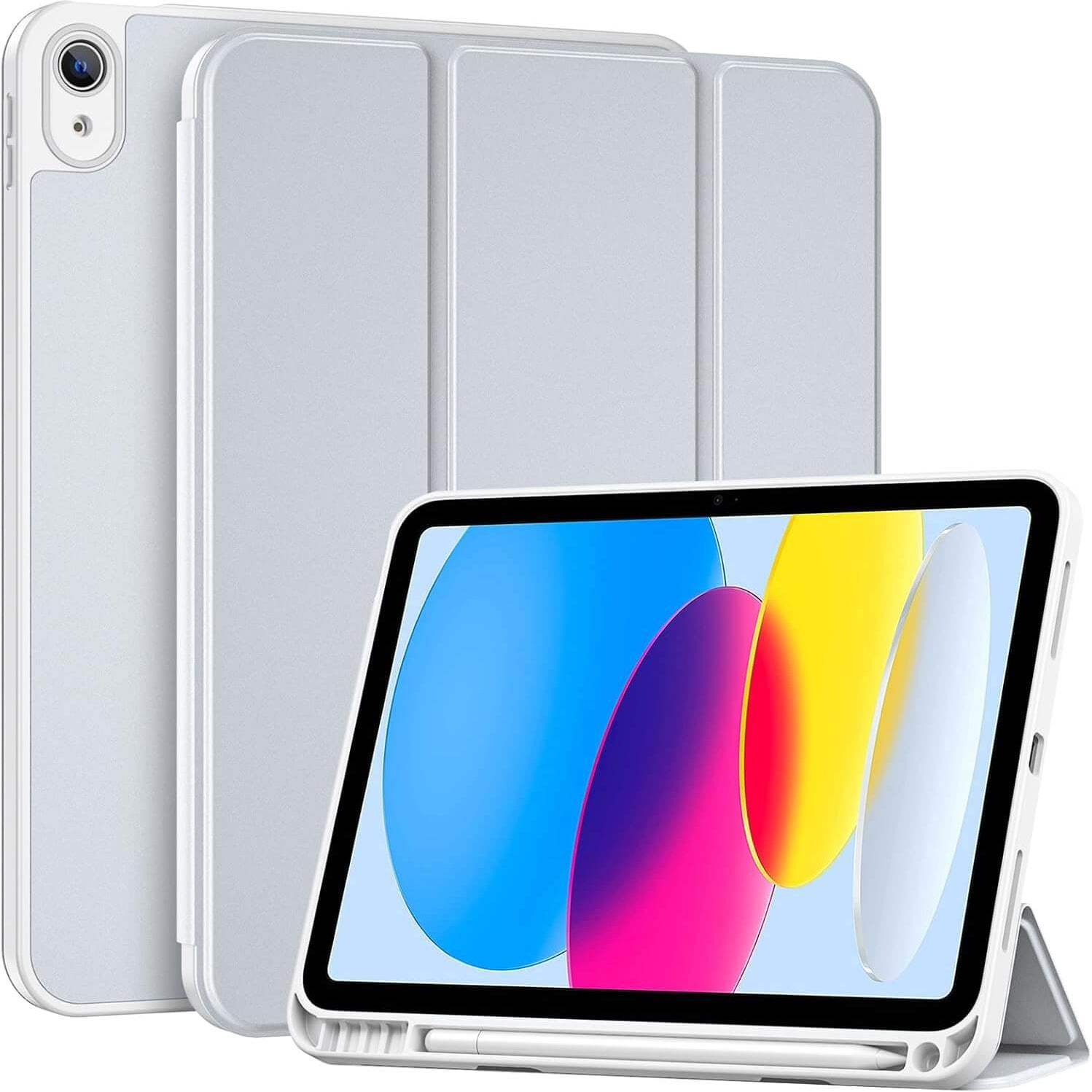 ProCase Hybrid Cover Case for ipad 11th/10th Silver