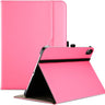 iPad A16 11th Generation 11 Inch 2025/iPad 10th Generation Case 10.9 Inch 2022, iPad 11/10 PU Leather Case Business Stand Cover Smart Folio with Hand Strap Front Pocket Pen Loop, pink