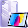 iPad (A16) 11th 2025/ 10th Hybrid light purple Case with Pencil Holder 