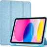 iPad (A16) 11th Generation 11 Inch 2025/10th Generation 10.9 Inch 2022 Case with Pencil Holder, Hybrid iPad 11 10 Case with Clear Back, Supports Auto Wake/Sleep, blue