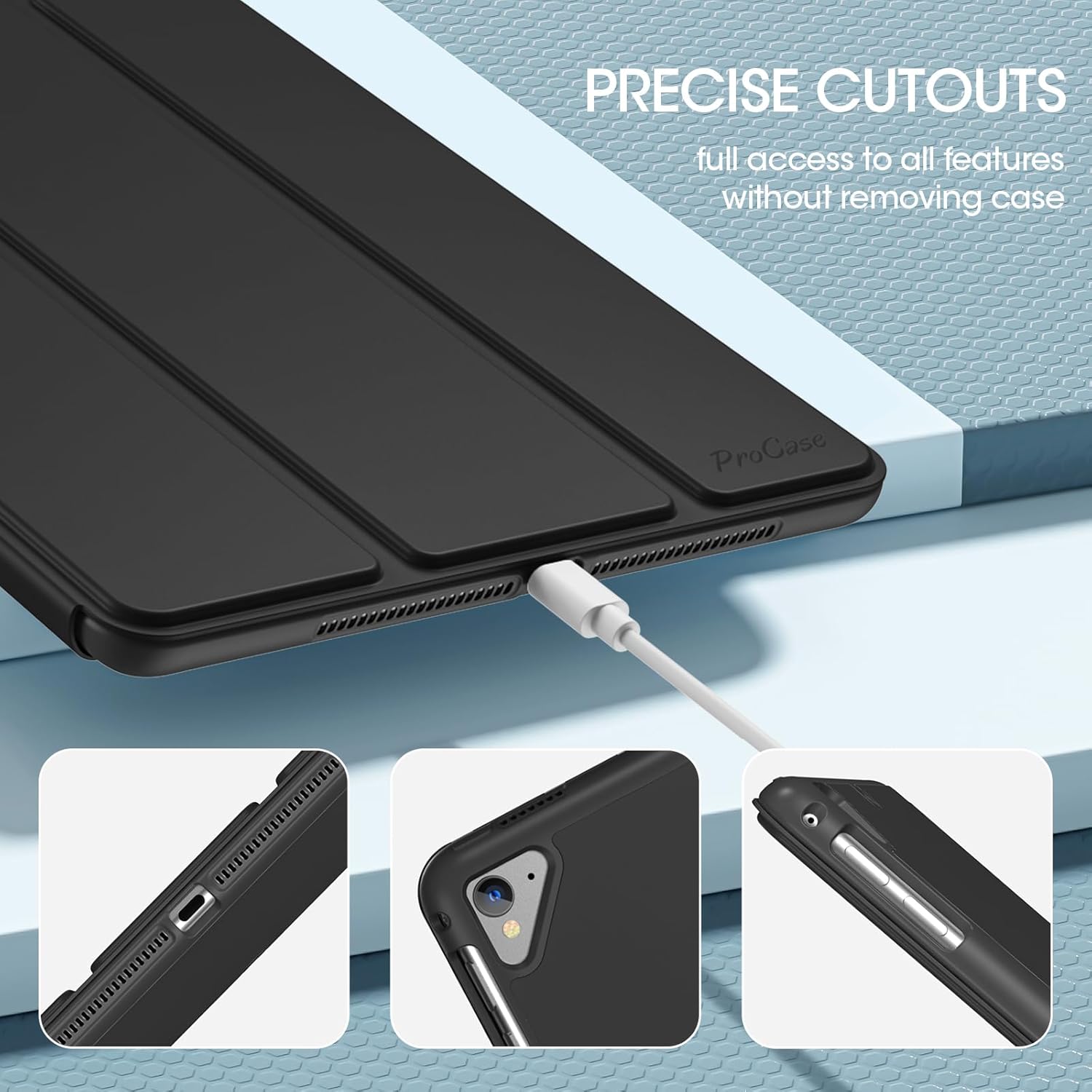 Slim iPad Case for iPad 6th/ 5th Generation, iPad Air 2nd/ Air 1st