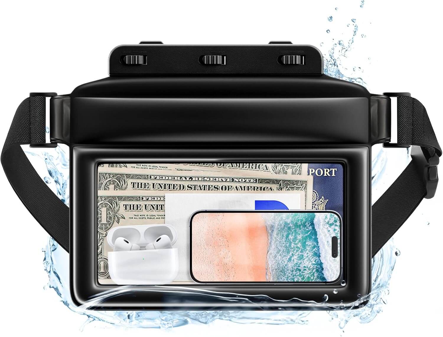 JOTO Large Floating Waterproof Fanny Pack