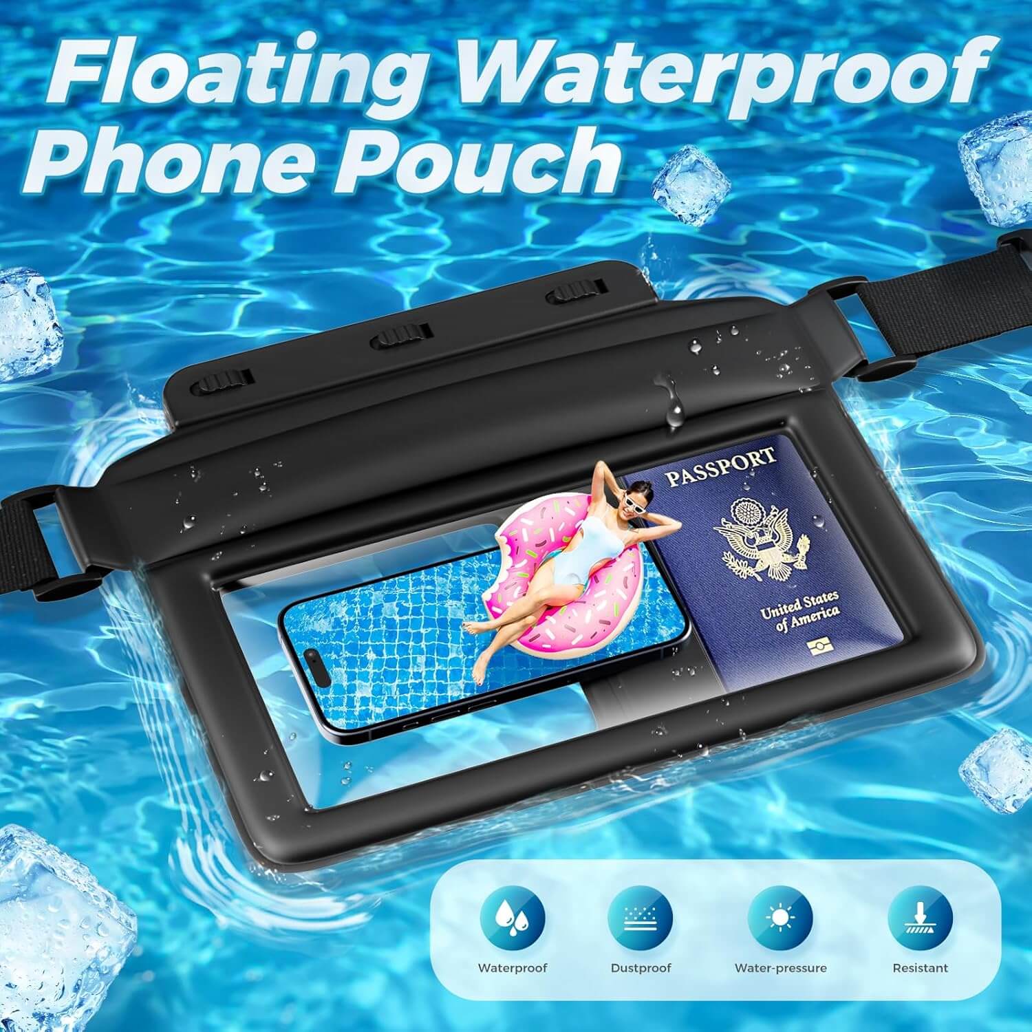 JOTO Large Floating Waterproof Fanny Pack