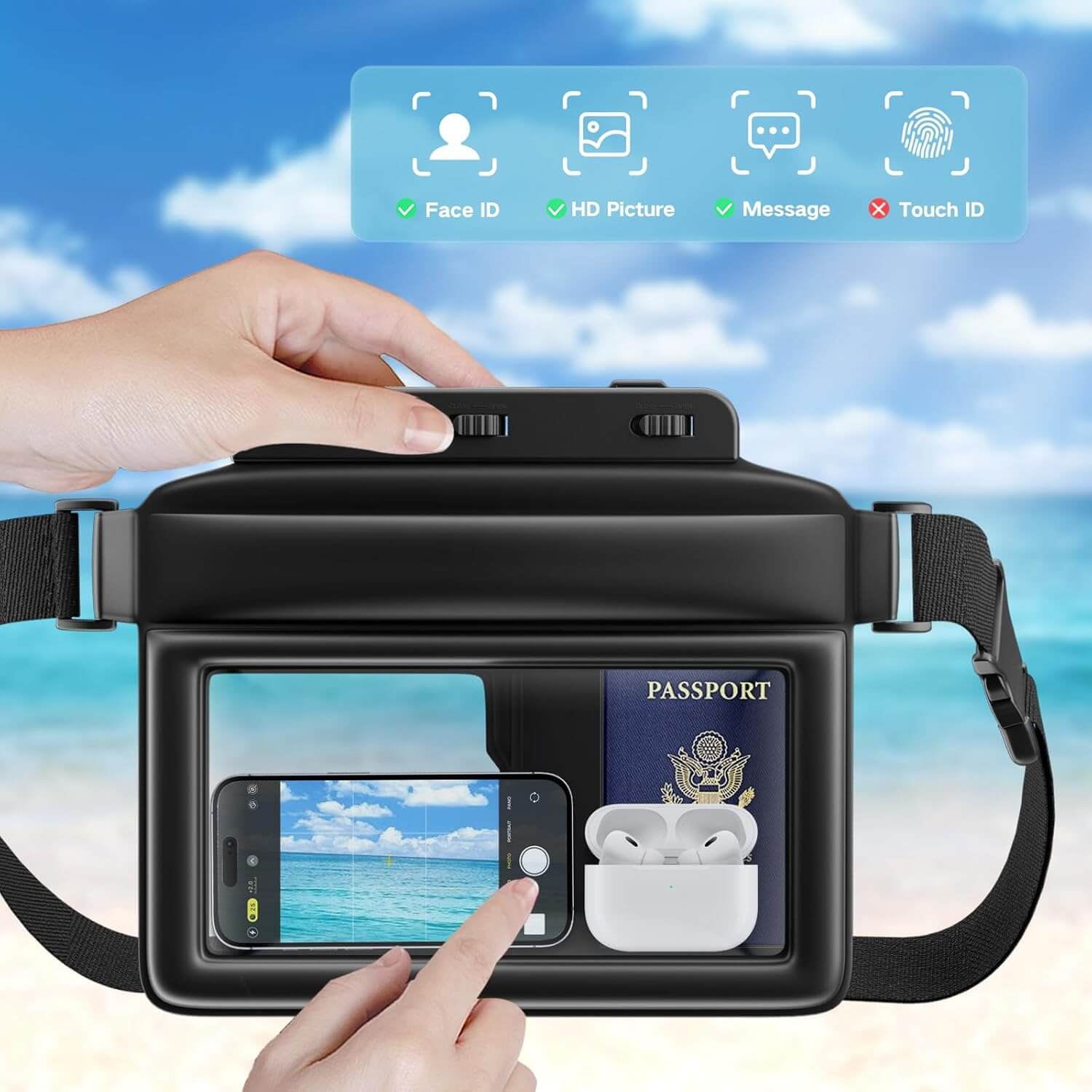 JOTO Large Floating Waterproof Fanny Pack